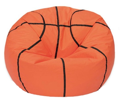 Кресло-мешок Мяч баскетбольный, оксфорд 100*85 см, оранжево-черное